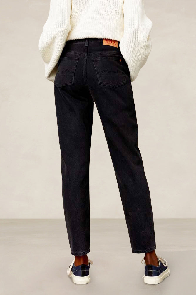 CAROLINE CROPPED | ECO RECYCLED BLACK WORN - Kings Of Indigo