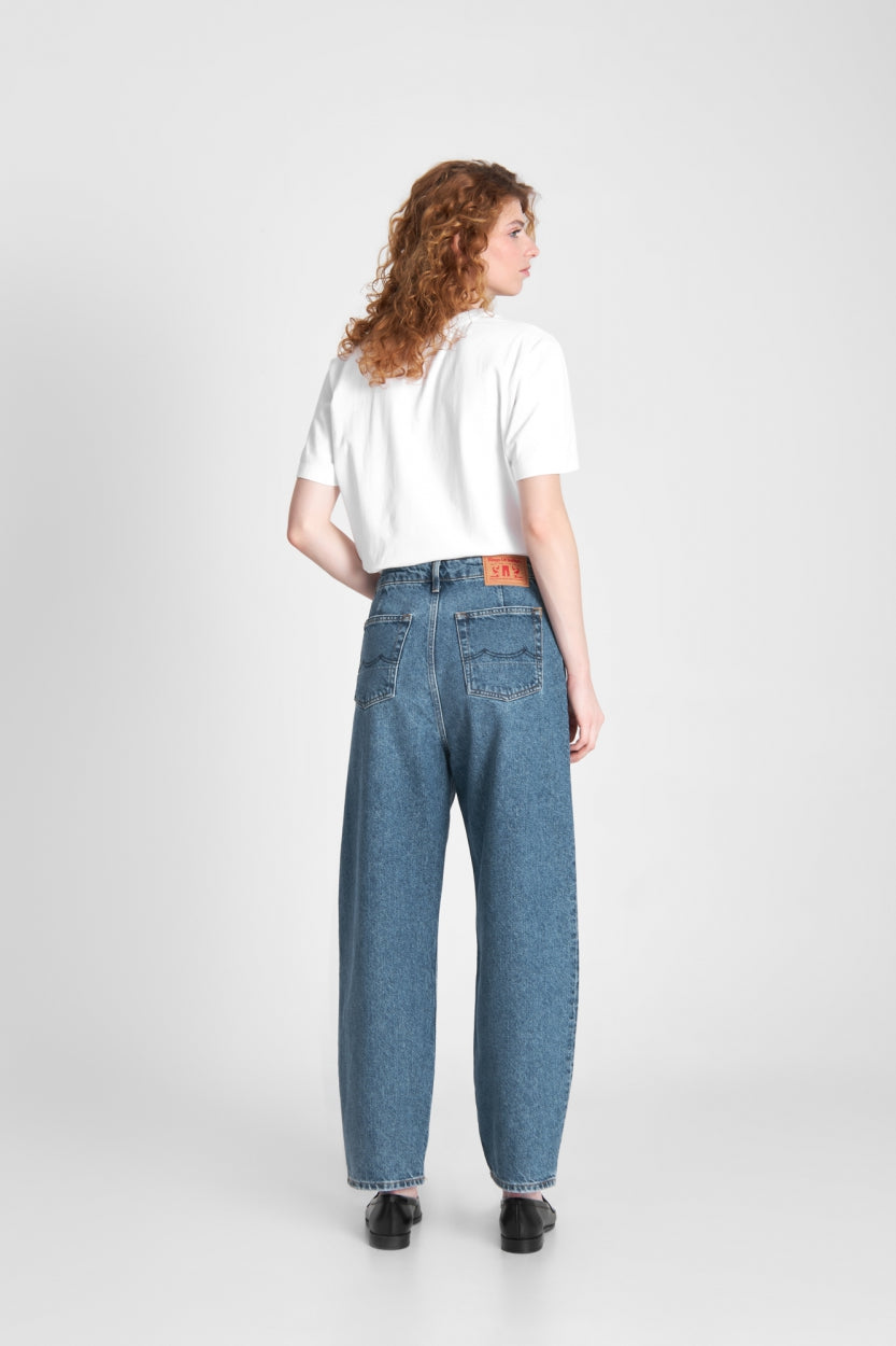 LEILA CROPPED | ECO RECYCLED BLUE USED