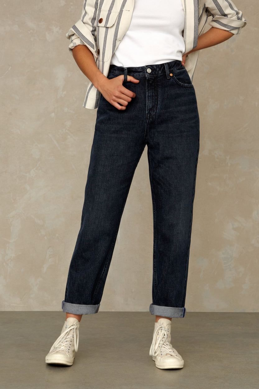 CAROLINE CROPPED | CLEAN BURGOS RECYCLED NIGHT - Kings Of Indigo