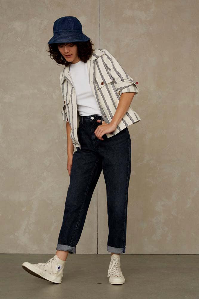 CAROLINE CROPPED | CLEAN BURGOS RECYCLED NIGHT - Kings Of Indigo