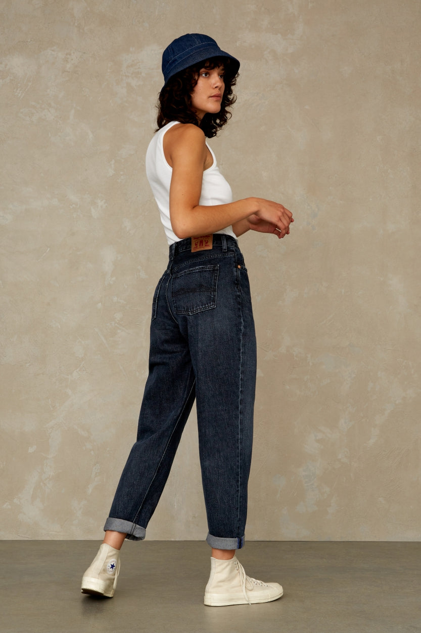 CAROLINE CROPPED | CLEAN BURGOS RECYCLED NIGHT - Kings Of Indigo