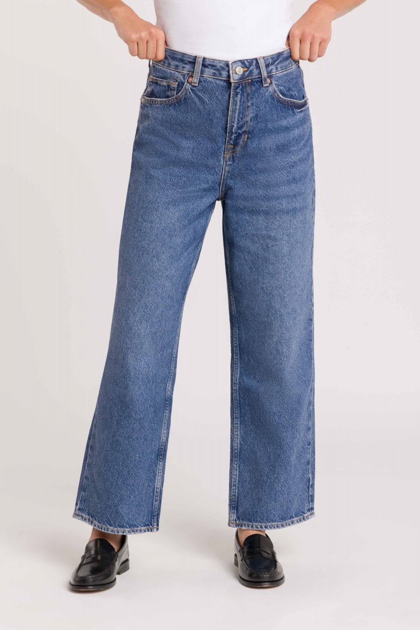 LIORA CROPPED | ECO RECYCLED BLUE USED - Kings Of Indigo