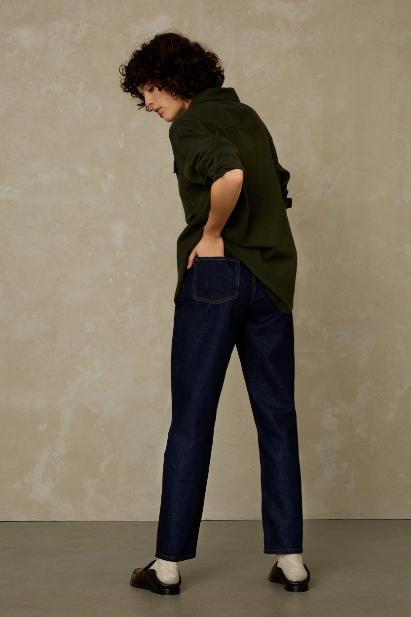 CAROLINE CROPPED | CLEAN BLUE RINSE - Kings Of Indigo