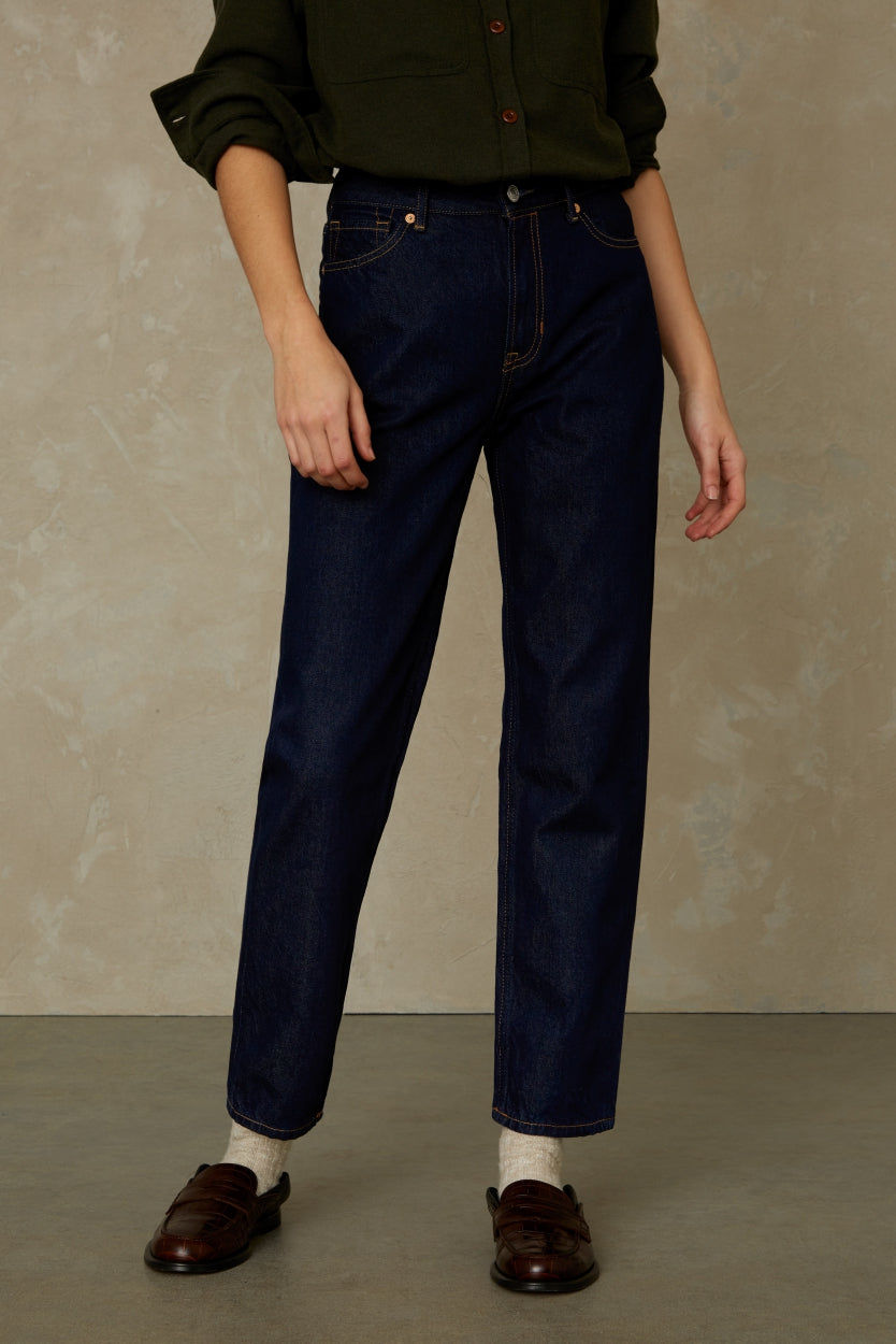 CAROLINE CROPPED | CLEAN BLUE RINSE - Kings Of Indigo