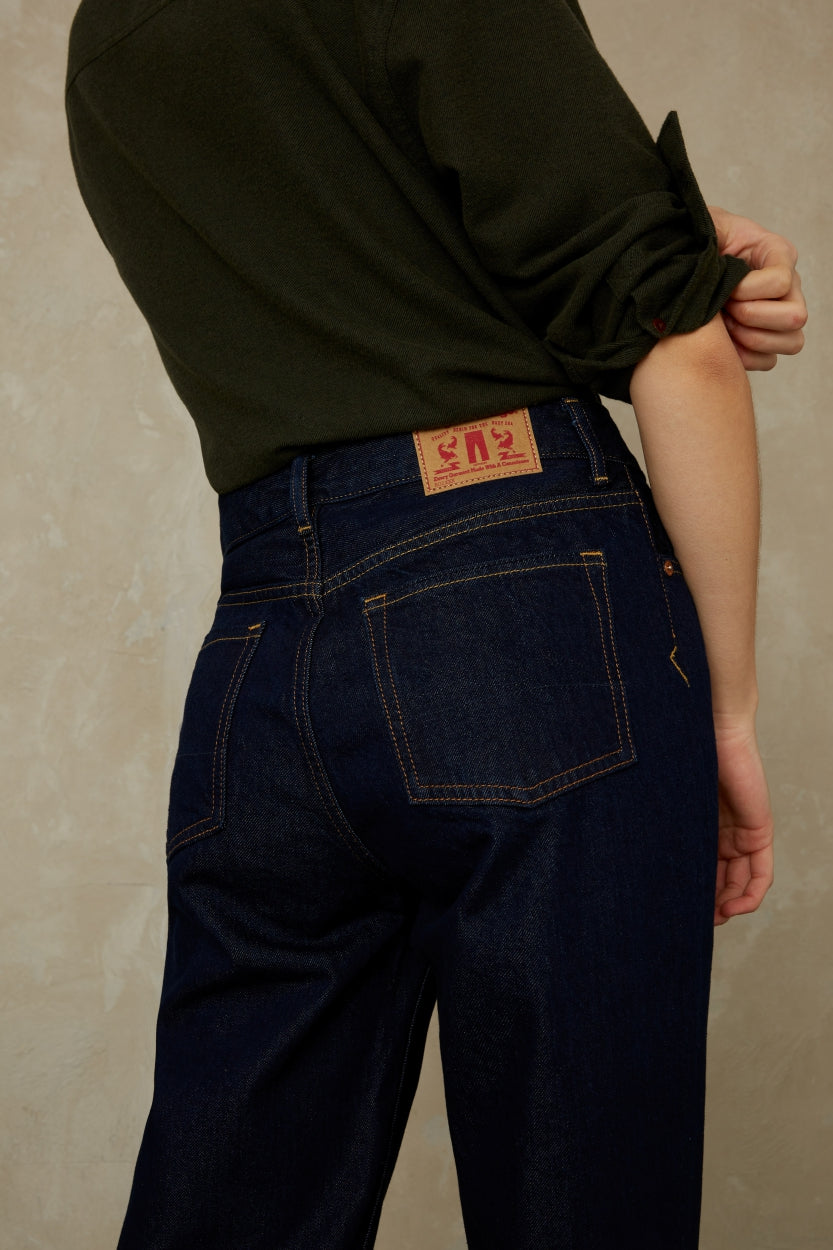 CAROLINE CROPPED | CLEAN BLUE RINSE - Kings Of Indigo