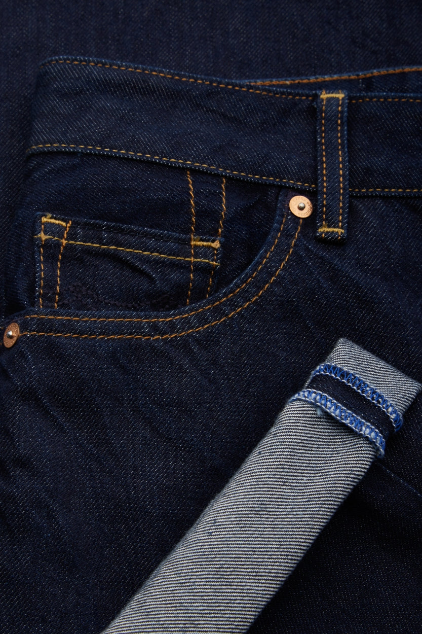 LIORA CROPPED | CLEAN BLUE RINSE - Kings Of Indigo