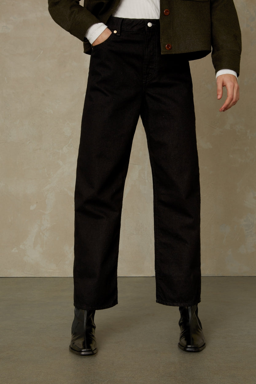 LIORA CROPPED | HOLO RECYCLED STAY BLACK - Kings Of Indigo