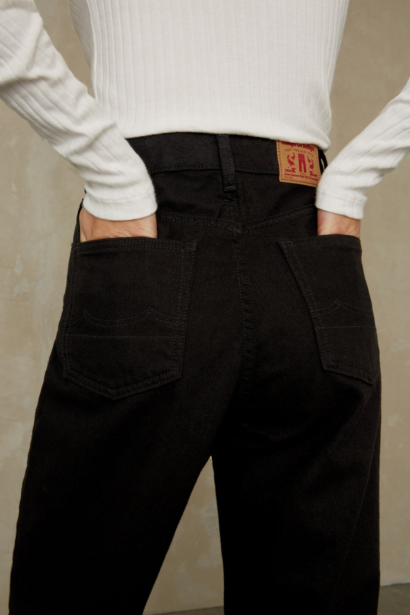 LIORA CROPPED | HOLO RECYCLED STAY BLACK - Kings Of Indigo