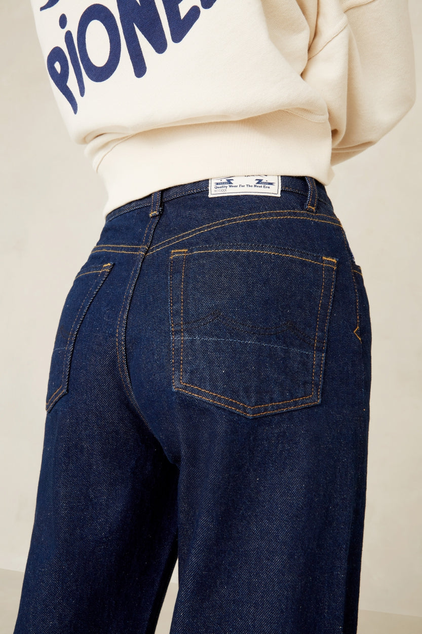 LIORA CROPPED SELVAGE PIONEER | REVIVAL SAVEMESO RINSE