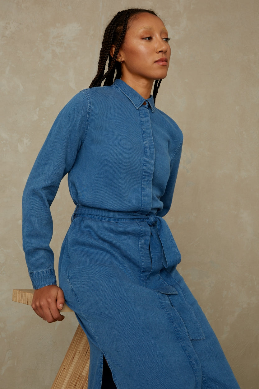 MAGGY | INDIGO STRUCTURE TENCEL - Kings Of Indigo