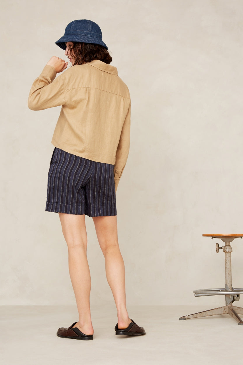 BANGJA | BLUE LINEN STRIPE - Kings Of Indigo