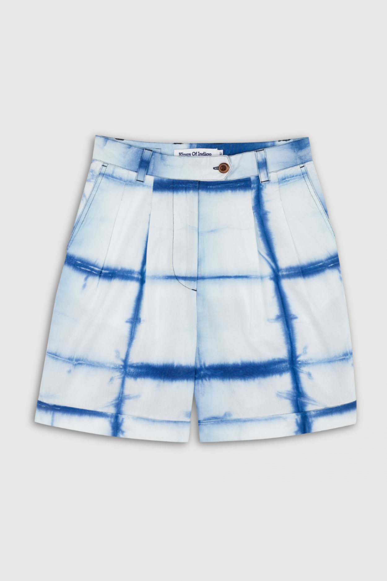 MARISOL SHORT | SHIBORI NATURAL INDIGO - Kings Of Indigo