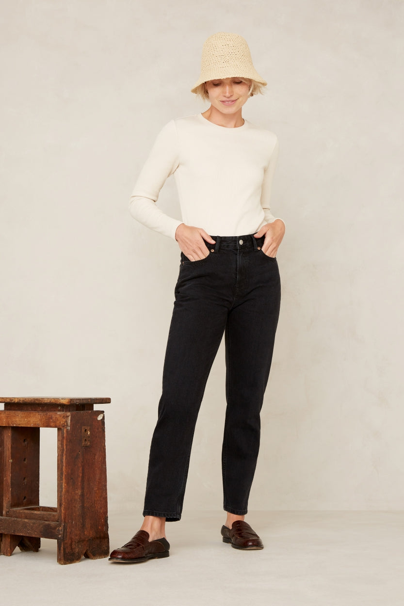 CAROLINE CROPPED | HOLO BLACK USED - Kings Of Indigo