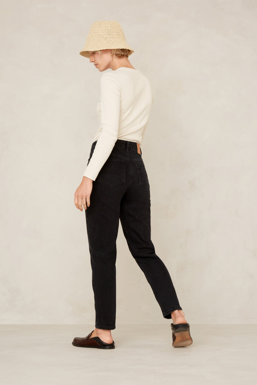CAROLINE CROPPED | HOLO BLACK USED - Kings Of Indigo