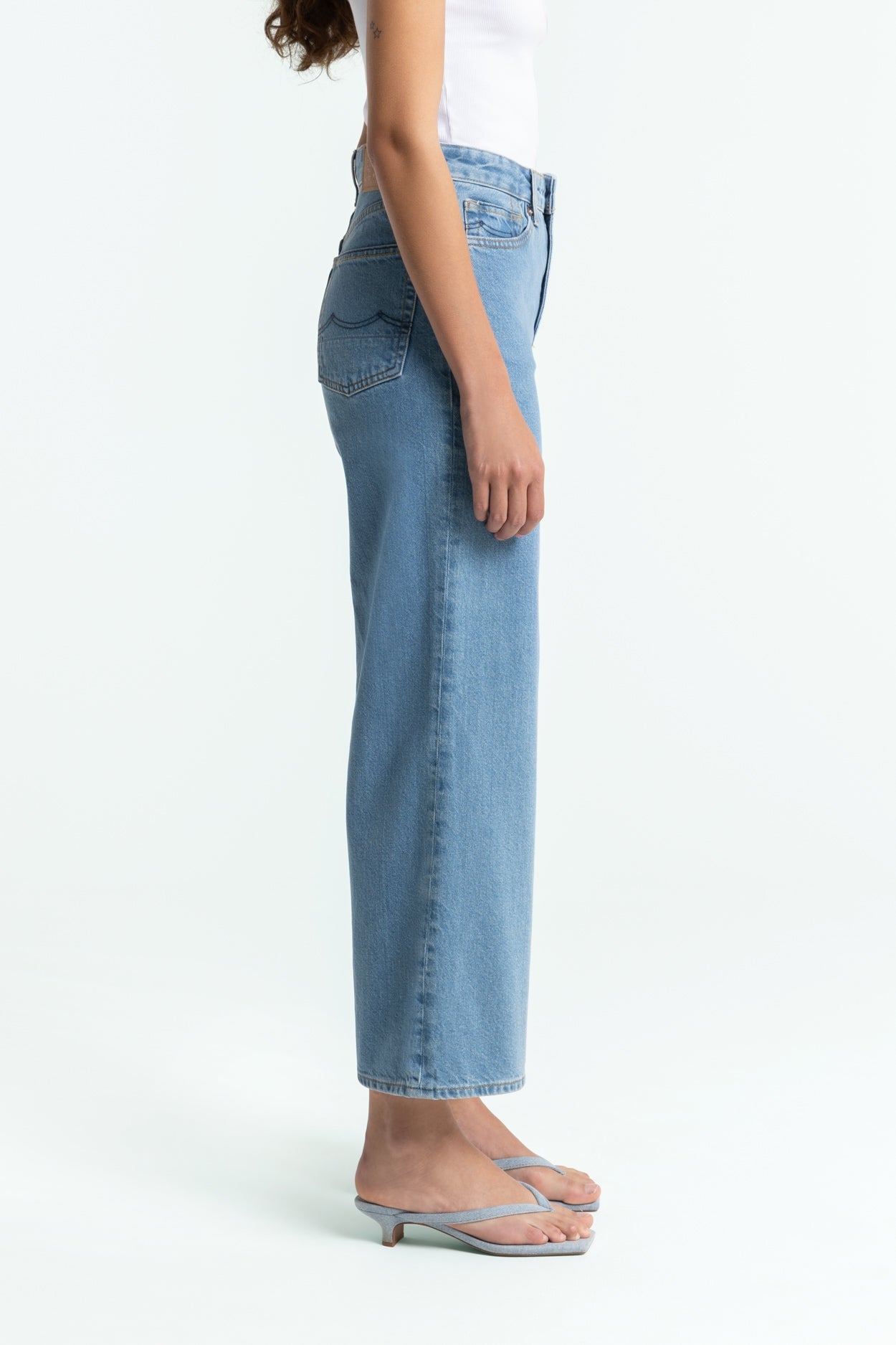 ELISABETH CROPPED | CLEAN HOLO MID VINTAGE - Kings Of Indigo