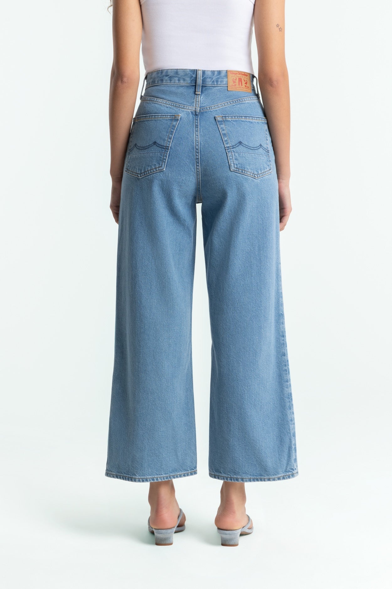 ELISABETH CROPPED | CLEAN HOLO MID VINTAGE - Kings Of Indigo
