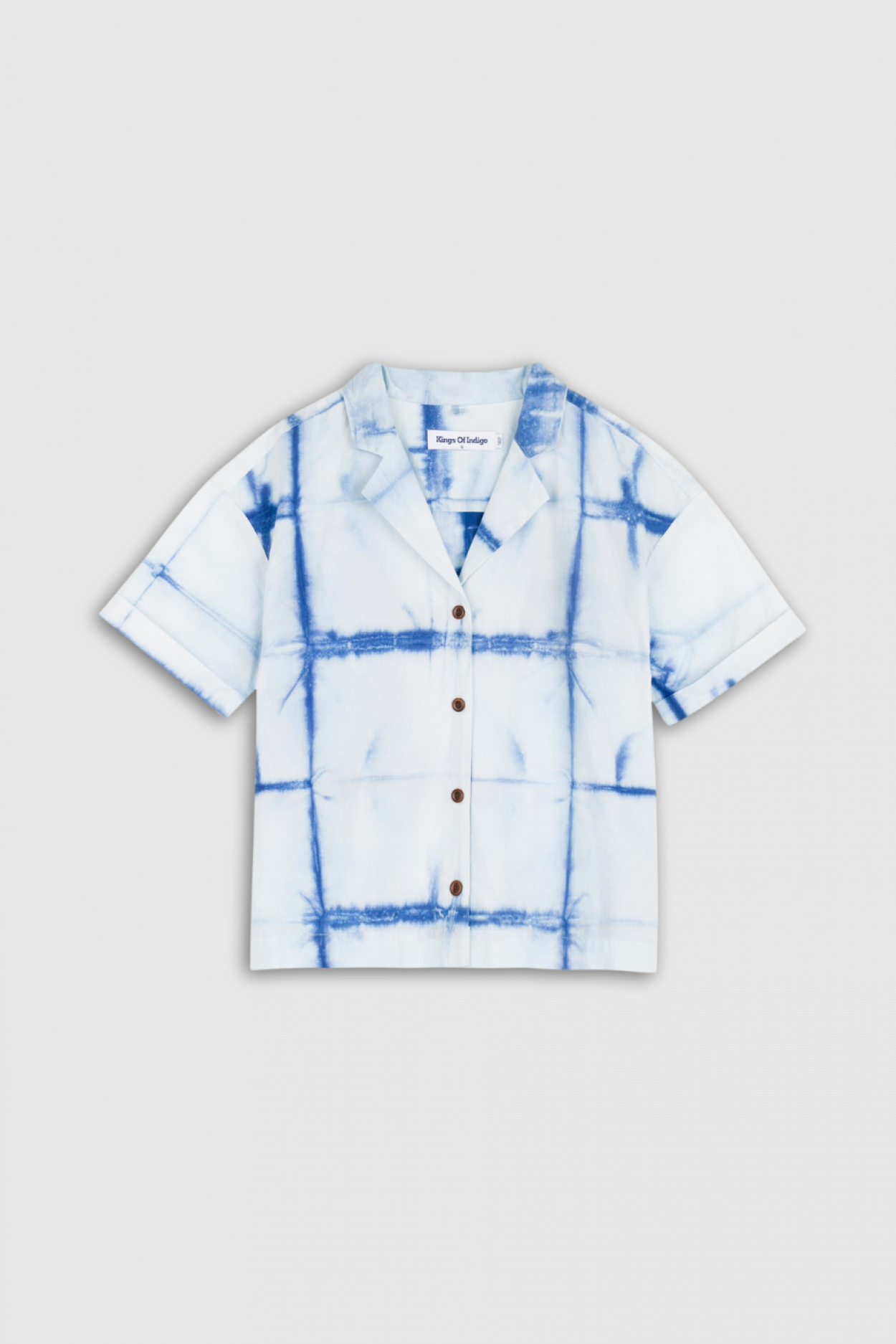 ATHALIE SHORT SLEEVE | SHIBORI NATURAL INDIGO