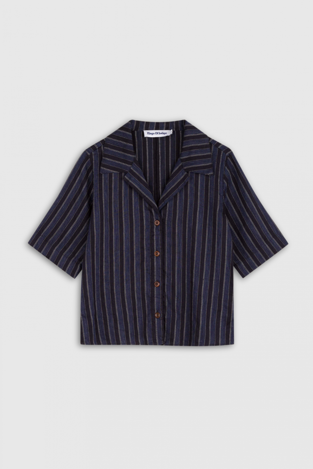 MORRIGAN | BLUE LINEN STRIPE - Kings Of Indigo