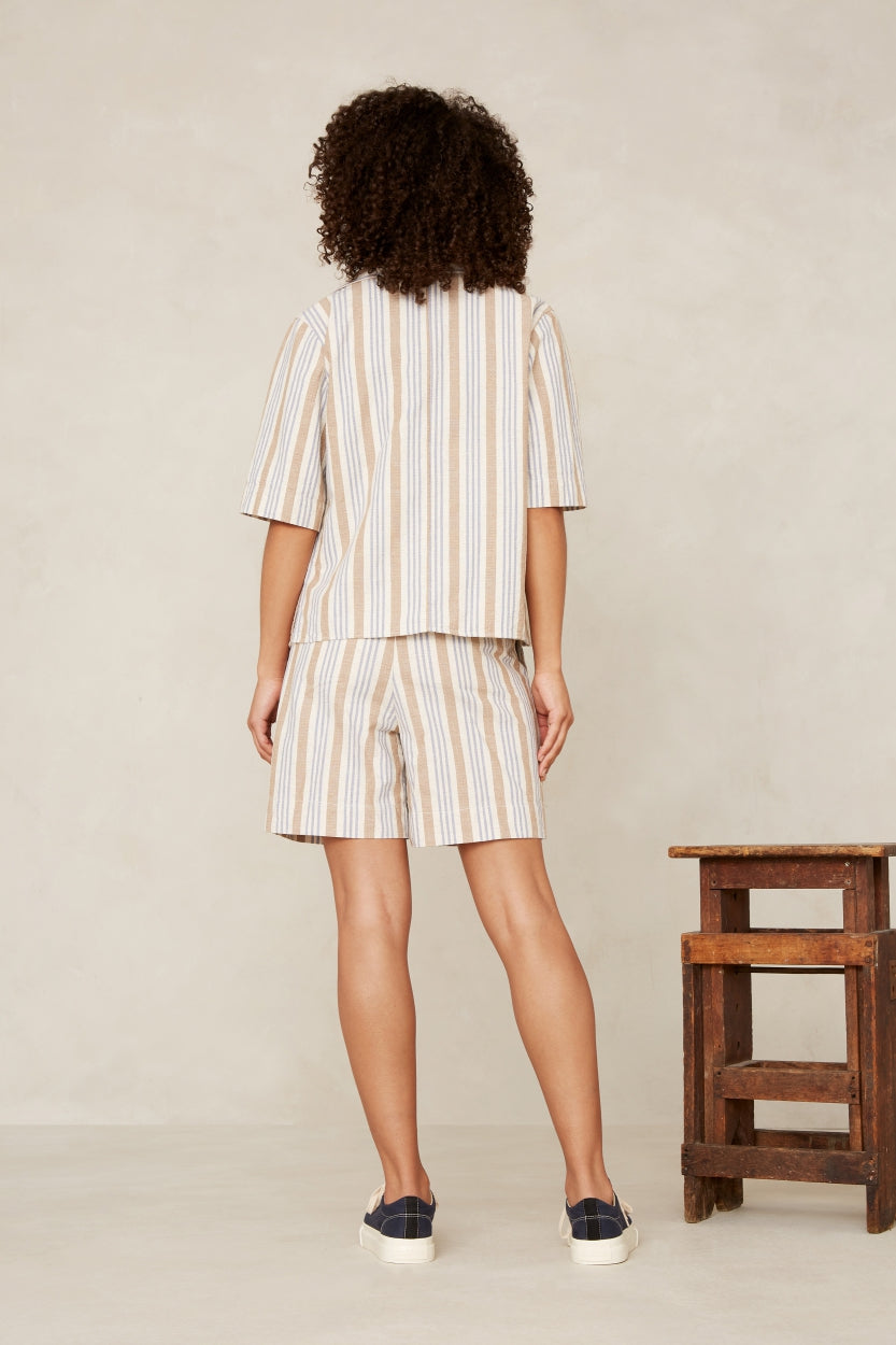 MORRIGAN | ECRU HEMP STRIPE - Kings Of Indigo