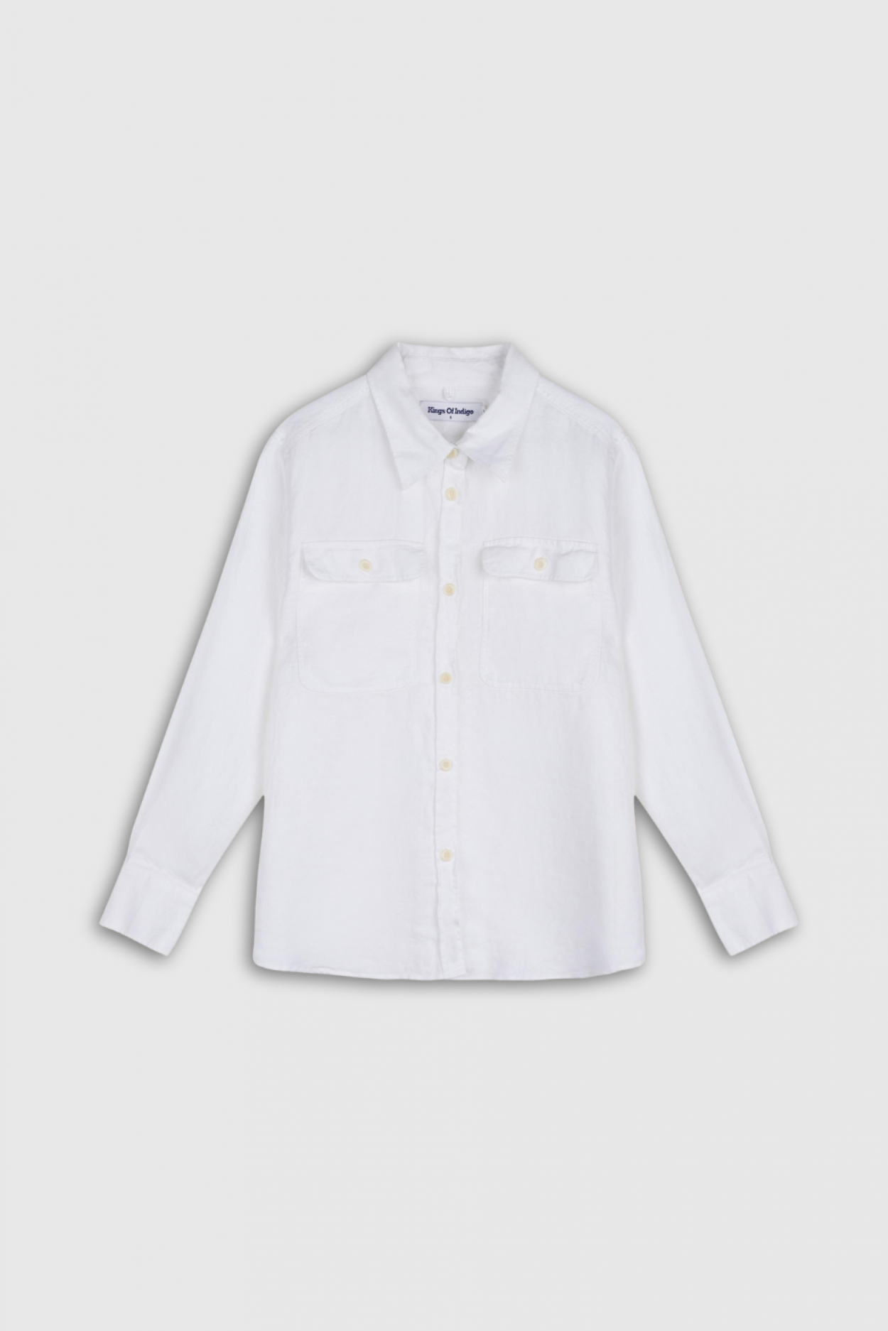 CHARLENE | OPTICAL WHITE LINEN - Kings Of Indigo