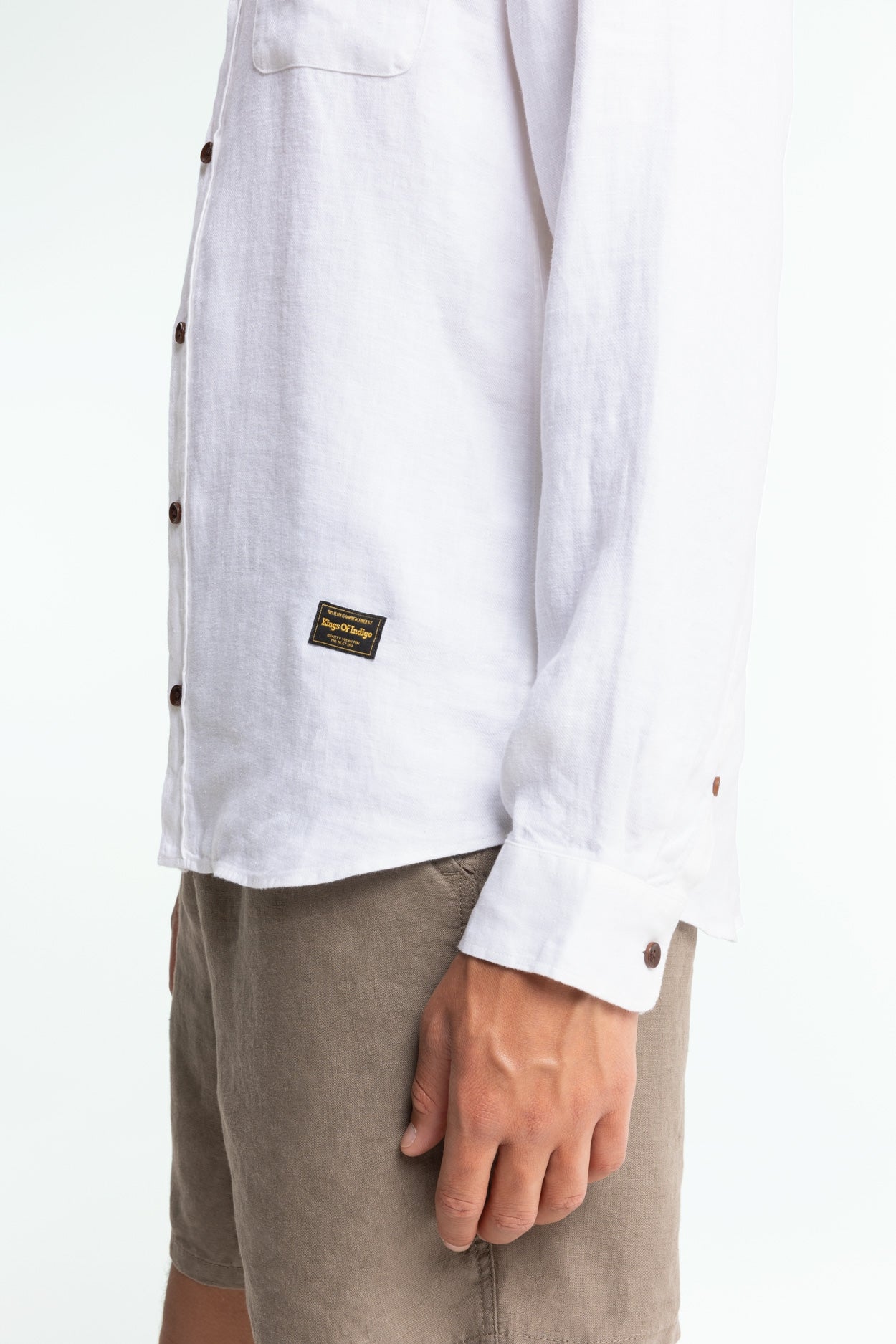 ENDA POCKET | OPTICAL WHITE LINEN - Kings Of Indigo