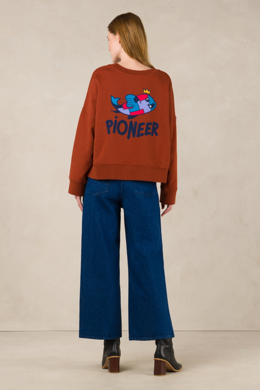 ELISABETH CROPPED | STANLEY SPACE BLUE RINSE - Kings Of Indigo