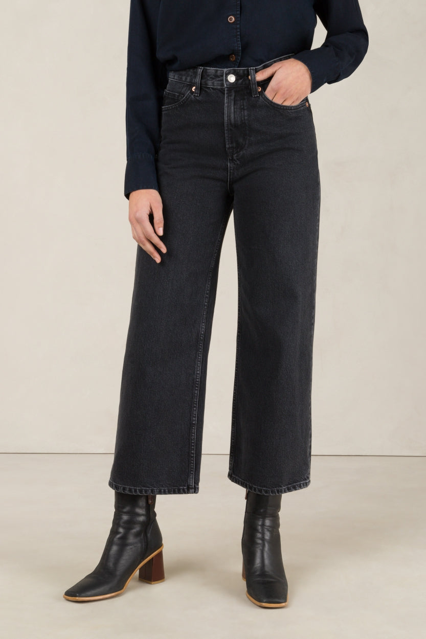 ELISABETH CROPPED | HOLO GREY USED - Kings Of Indigo