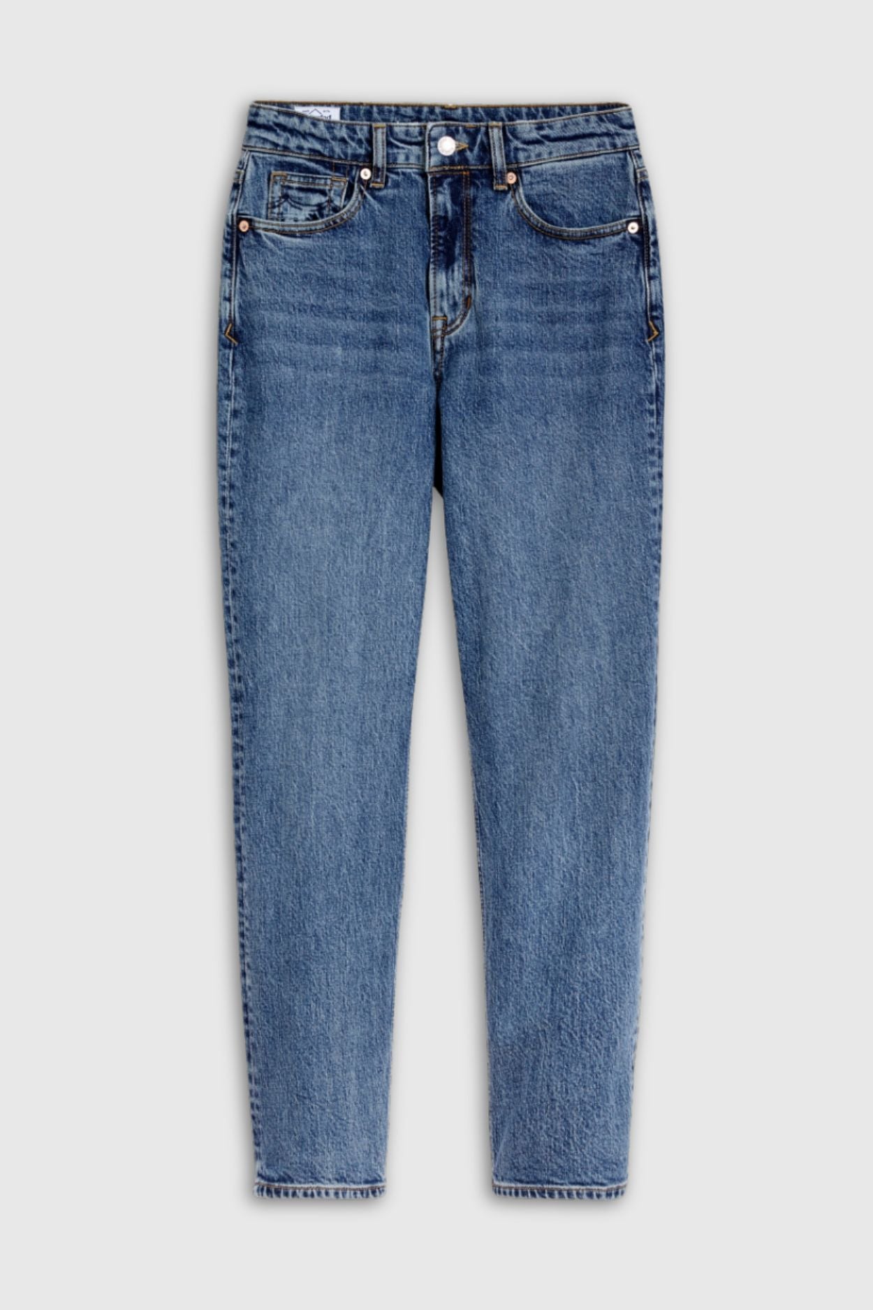CAROLINE CROPPED STRETCH | ECO XAVIER BLUE MARBLE - Kings Of Indigo