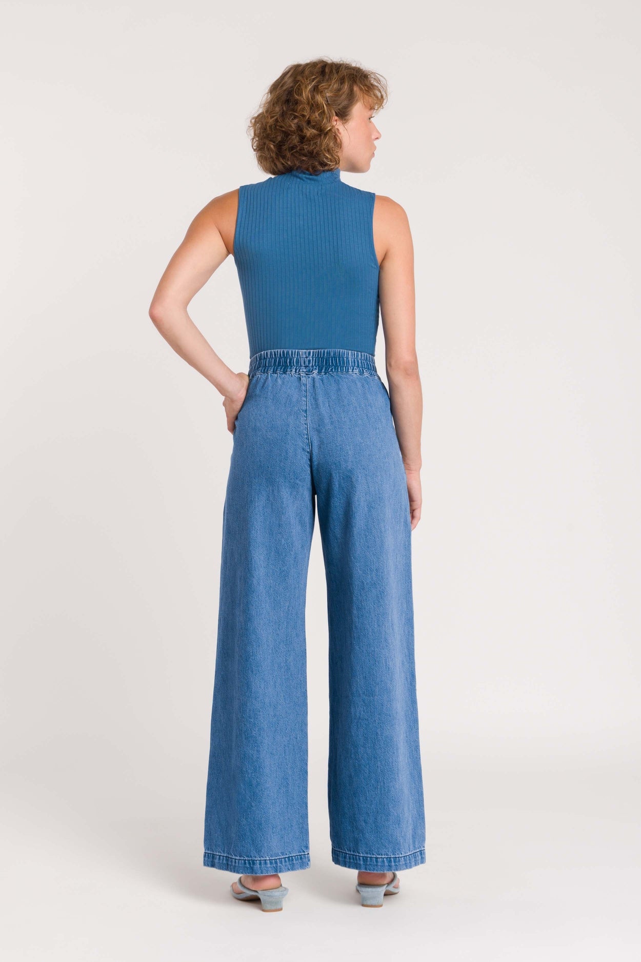 JACOBINA SLEEVELESS | DARK BLUE - Kings Of Indigo
