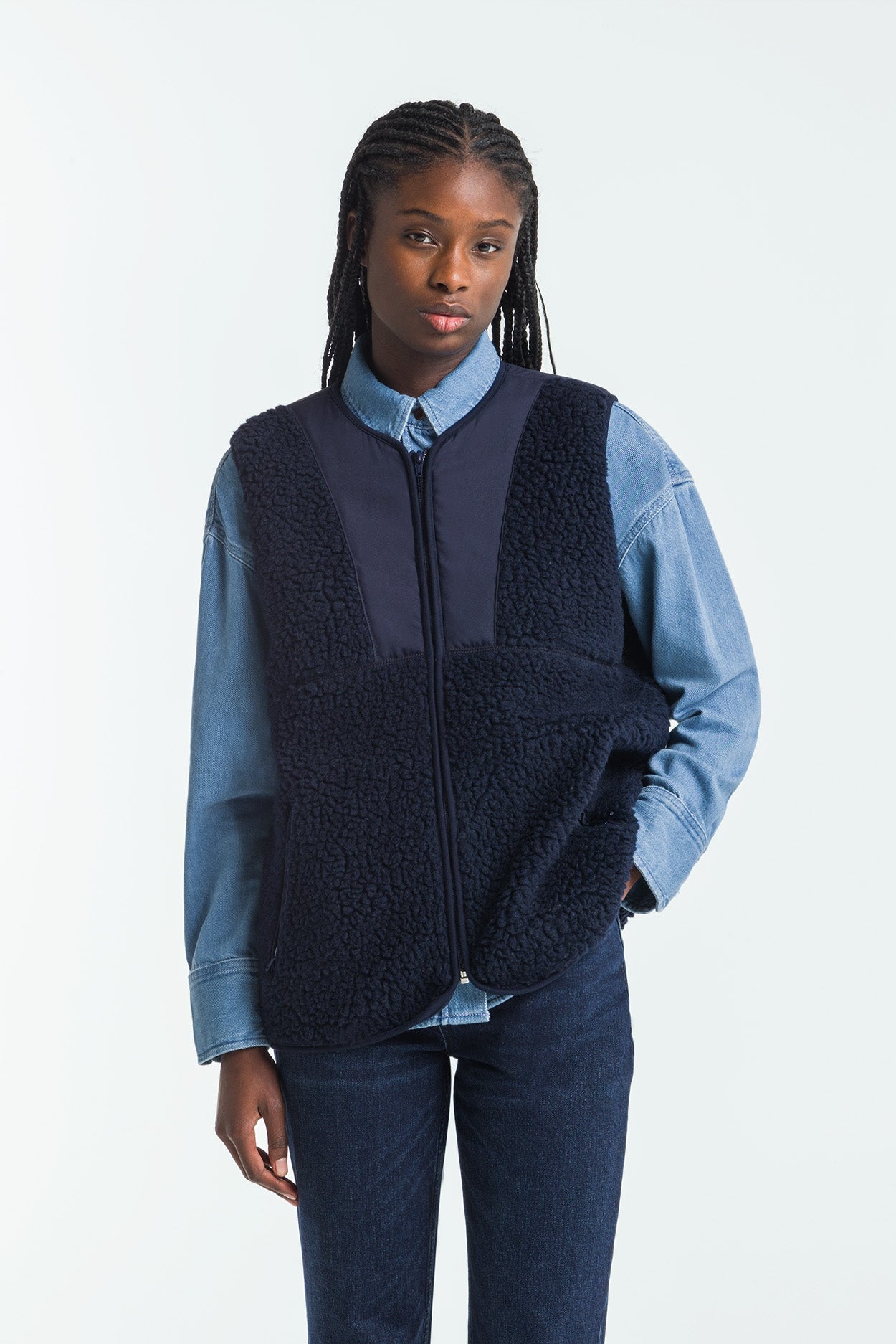 TENJI | MARITIME BLUE SHERPA - Kings Of Indigo