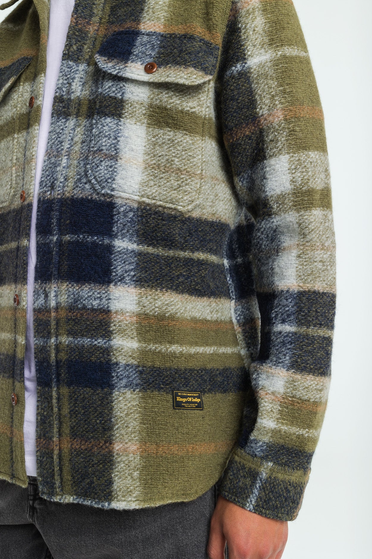 DONOVAN | BURNT OLIVE CHECK - Kings Of Indigo