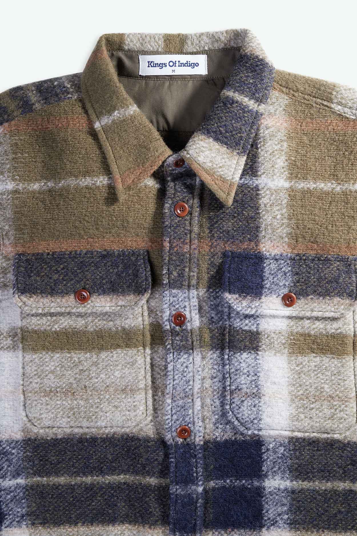 DONOVAN | BURNT OLIVE CHECK - Kings Of Indigo