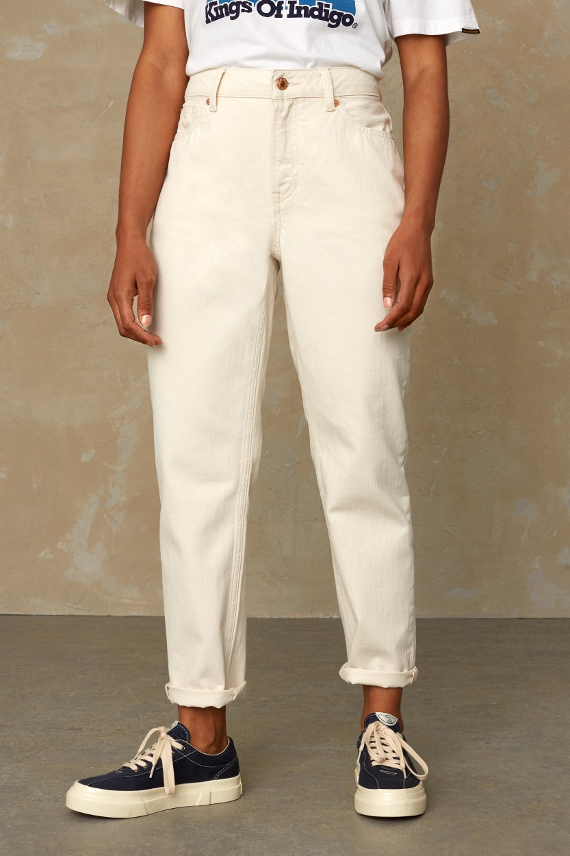 CAROLINE CROPPED | ECRU - Kings Of Indigo