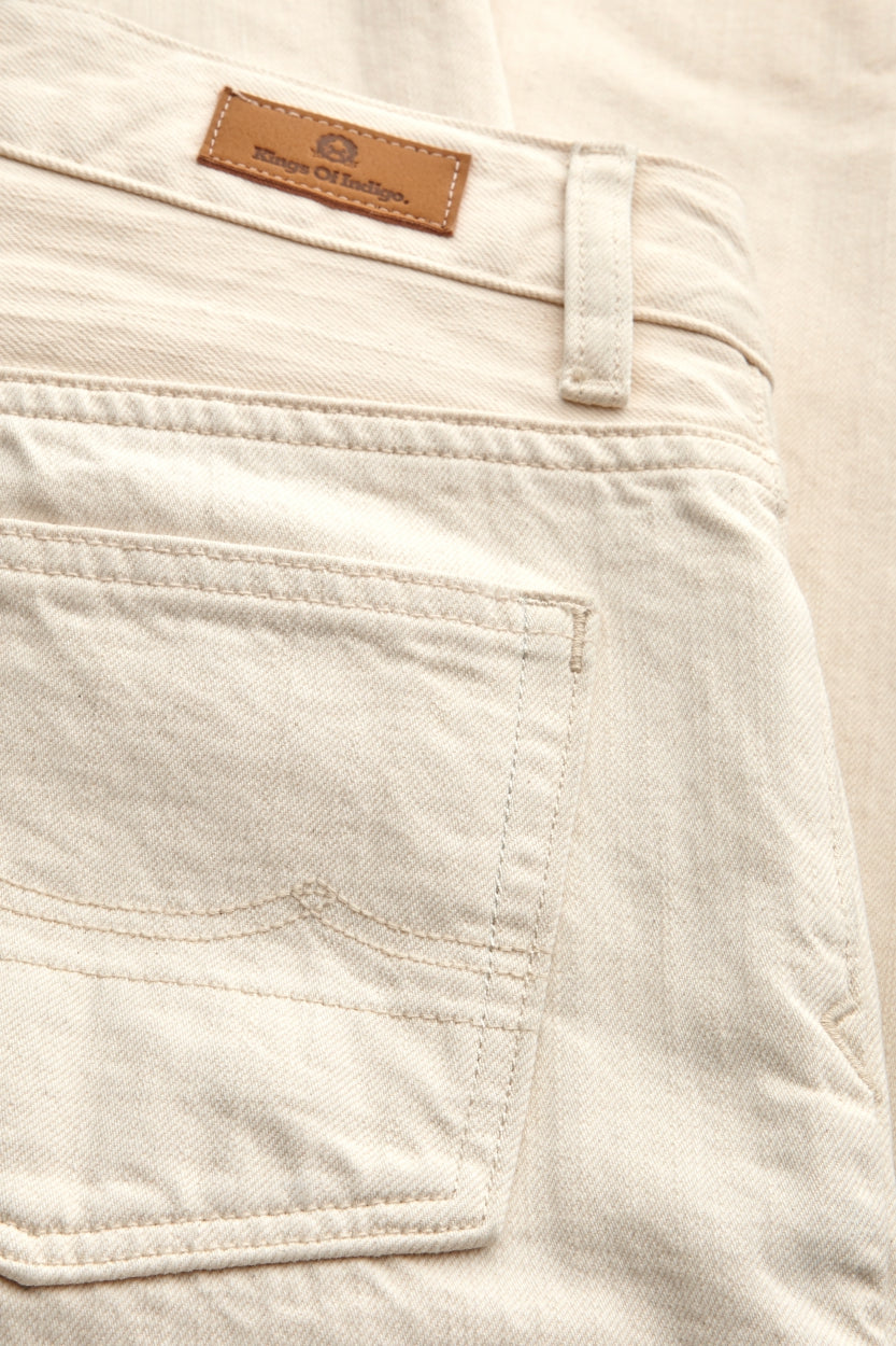CAROLINE CROPPED | ECRU - Kings Of Indigo