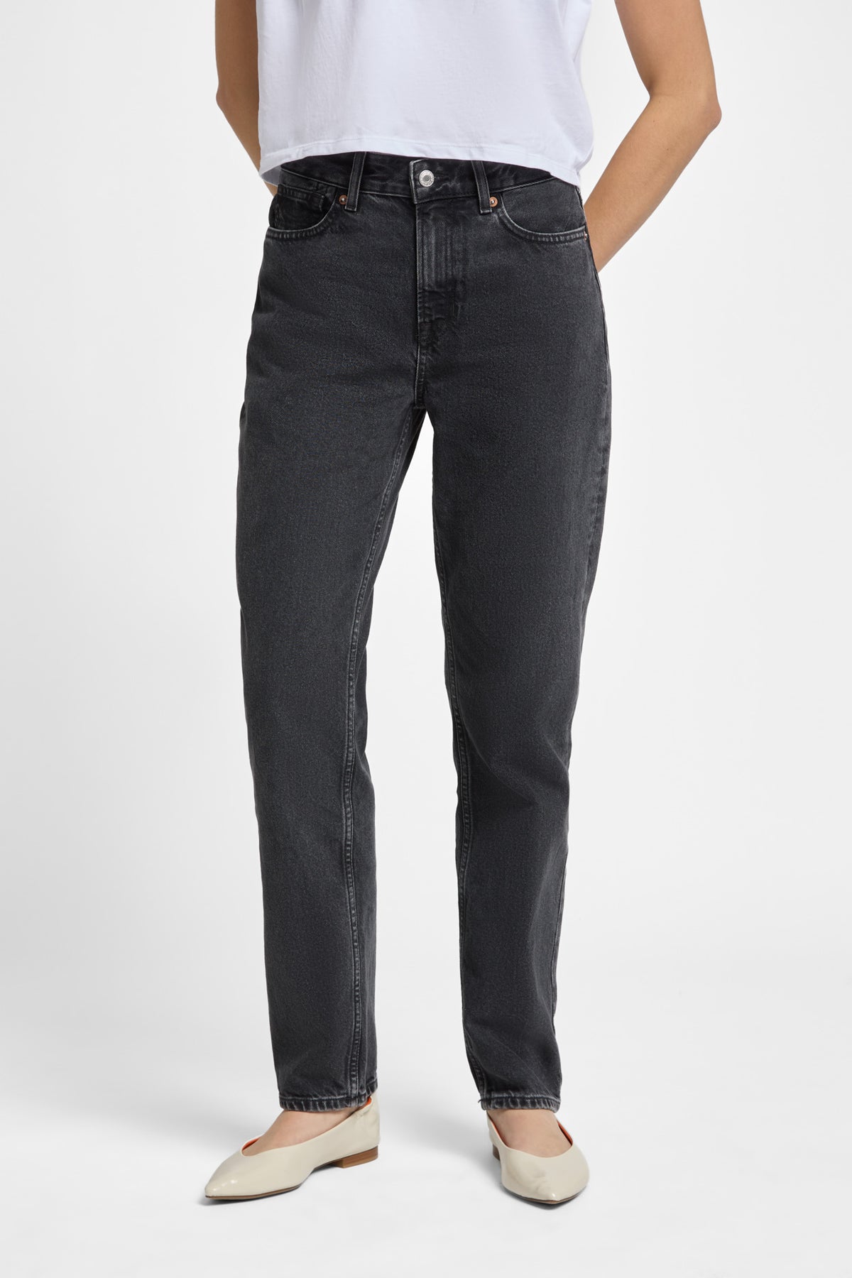 CAROLINE CROPPED | HOLO GREY USED