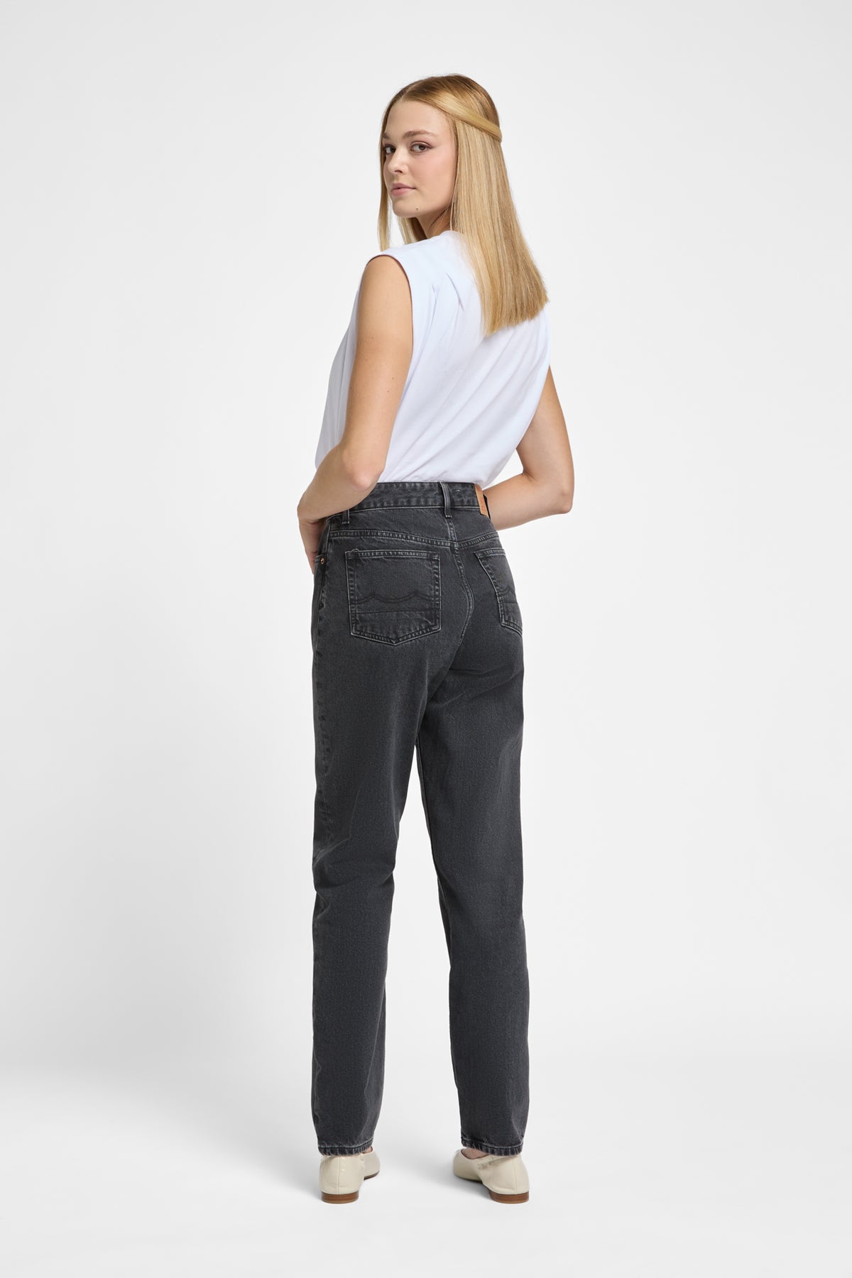 CAROLINE CROPPED | HOLO GREY USED