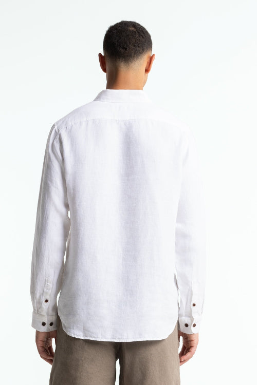 ENDA POCKET | OPTICAL WHITE LINEN