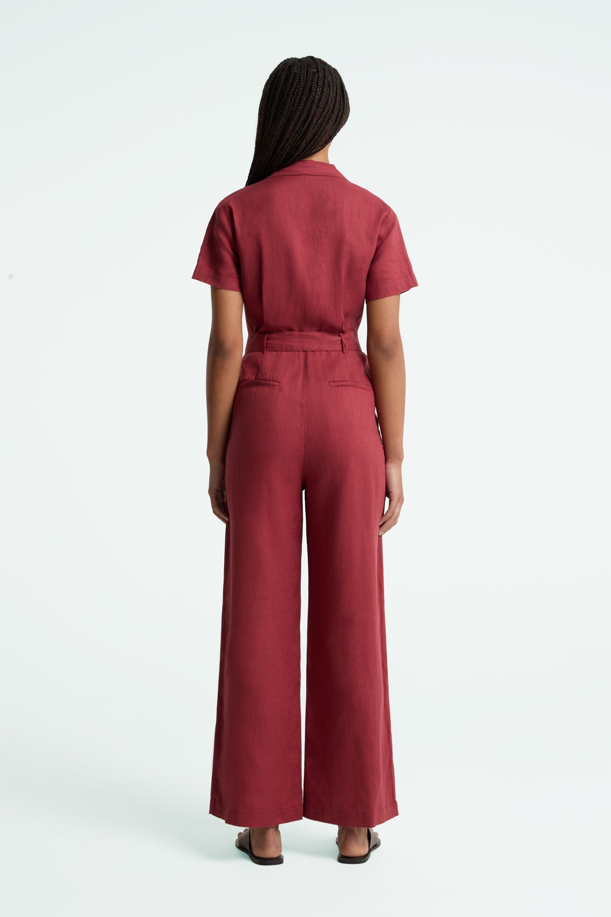 LEONOR JUMPSUIT | RUBY WINE