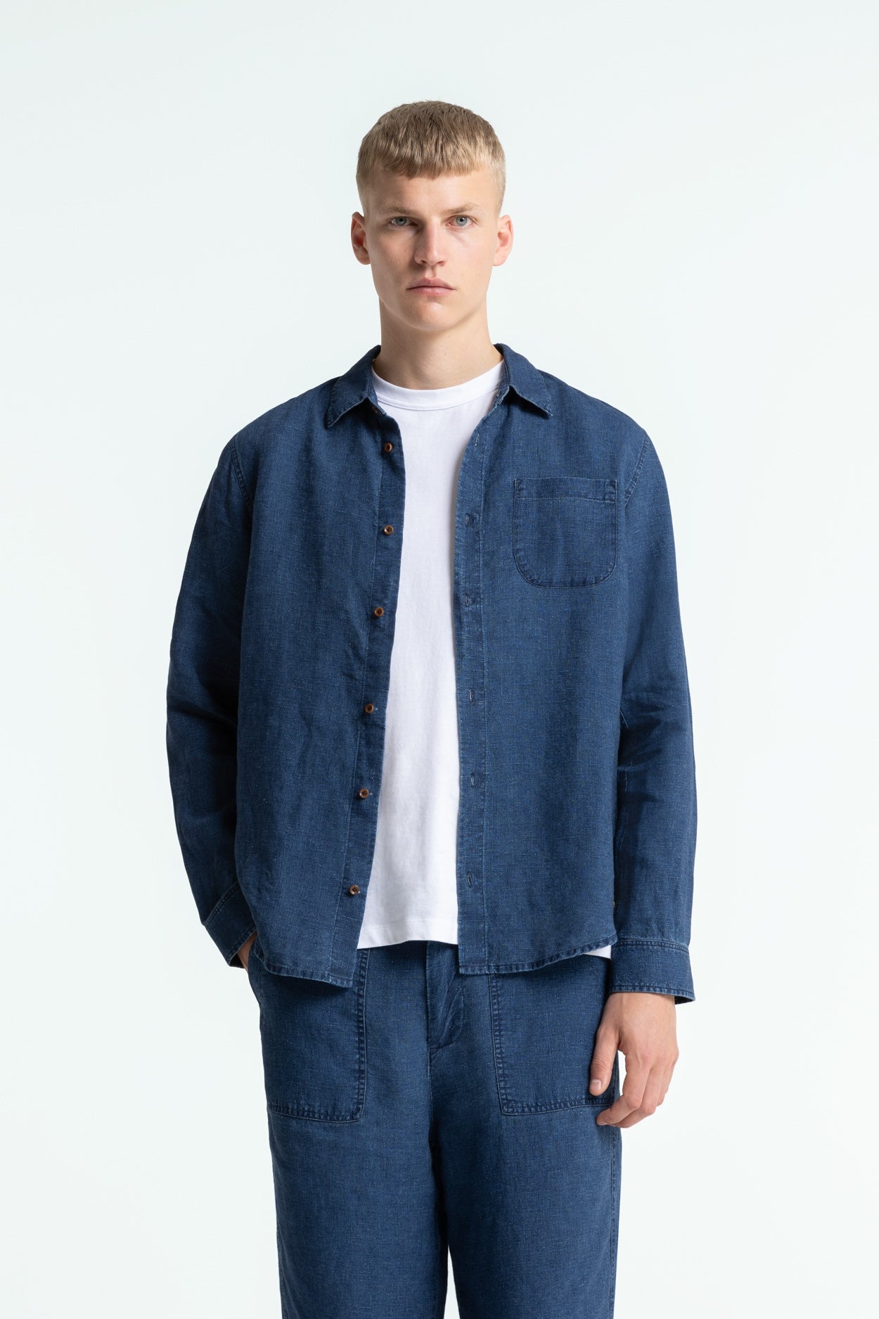 ENDA POCKET | INDIGO LINEN